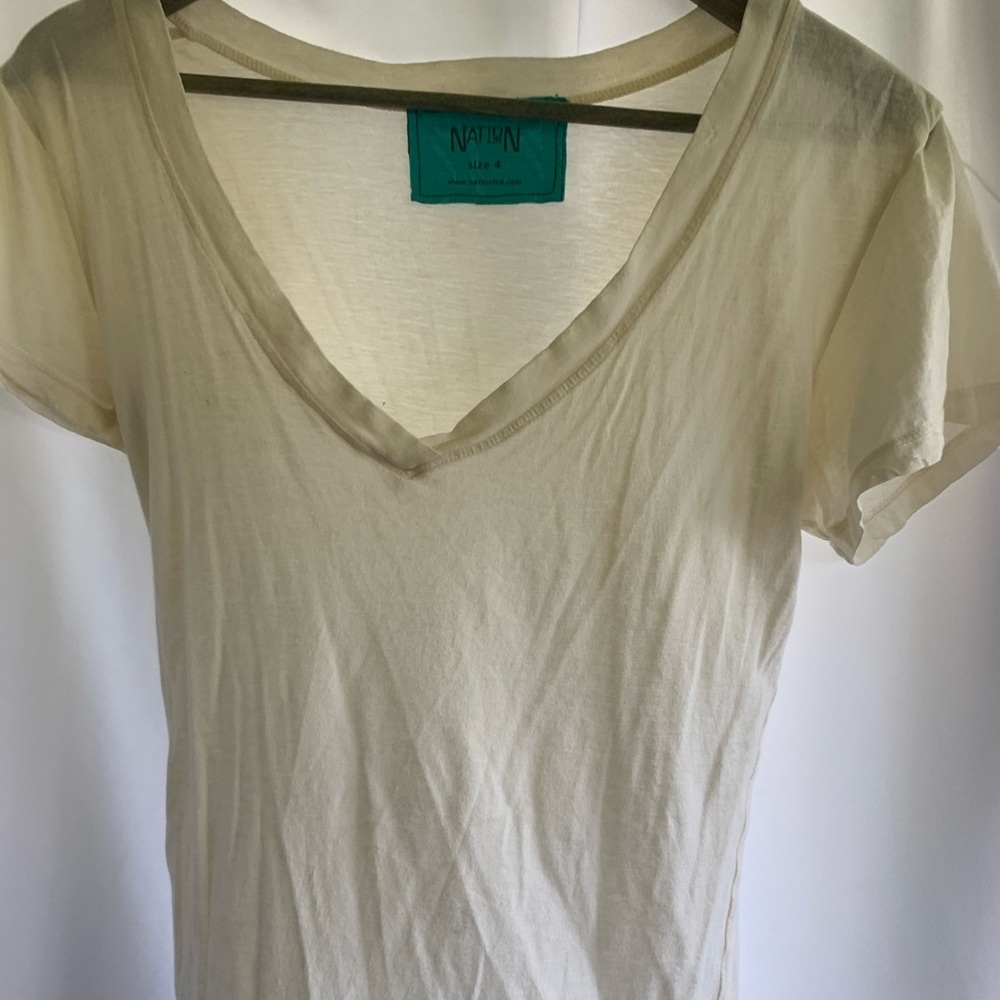 basic white NATION tee